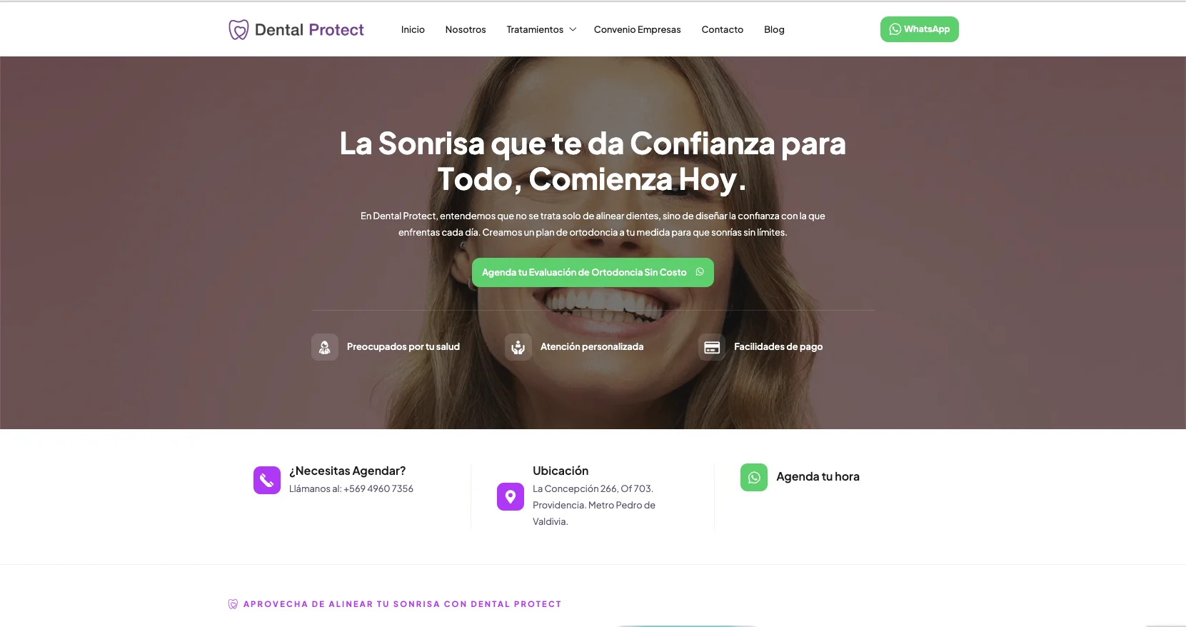 Un sitio que por fin representa la confianza que transmiten en la clínica