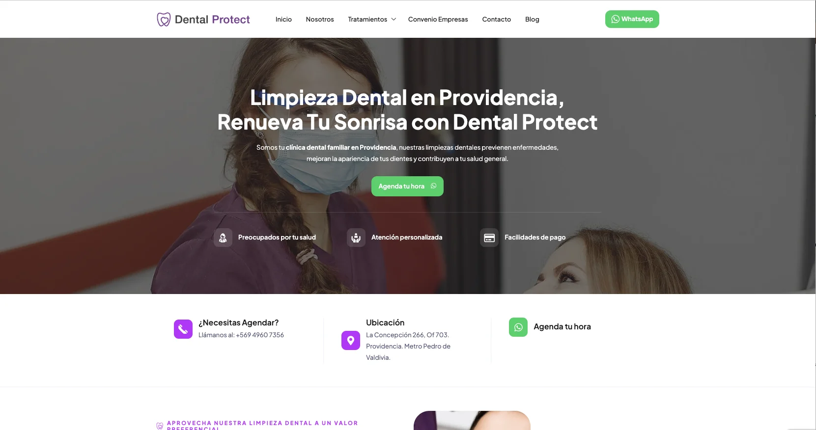 Un sitio que por fin representa la confianza que transmiten en la clínica